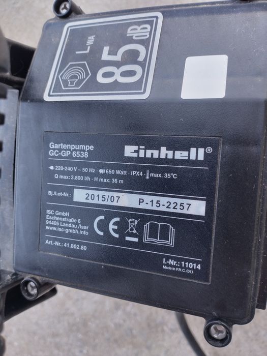 Bomba elétrica de água