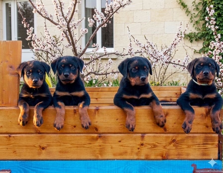 Щенки ротвейлера  -  девочки ,питомник КСУ.