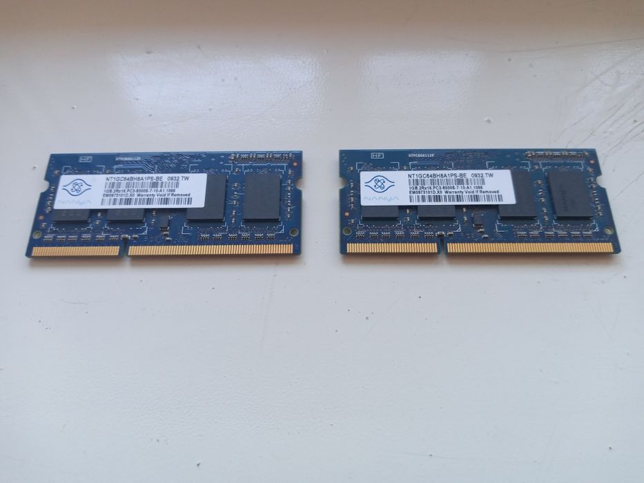 Оперативна пам'ять 1GB 2Rx16 PC3-8500S