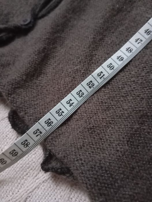 ZARA M-L niespotykany brązowy kardigan z wełną i alpaka