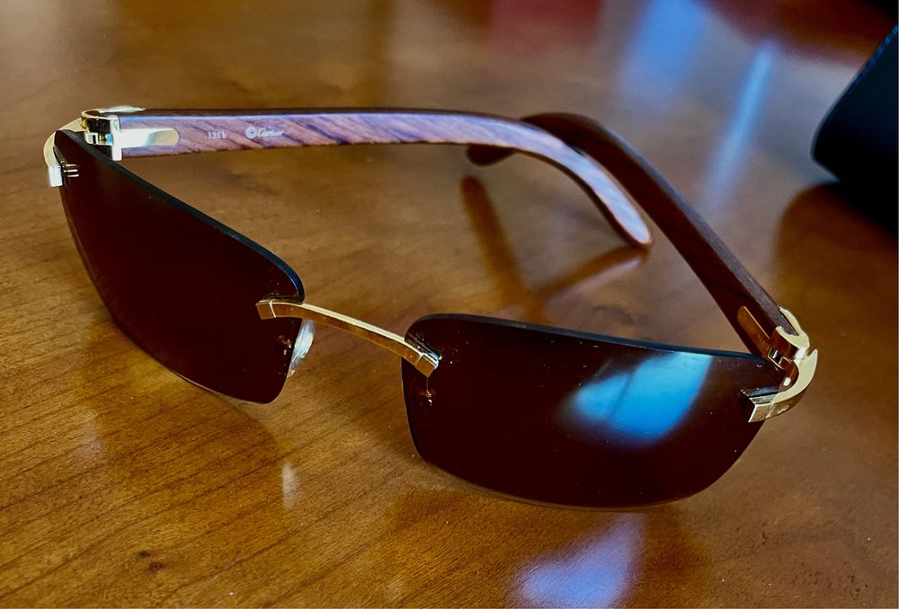 Oculos sol cartier signature c decor