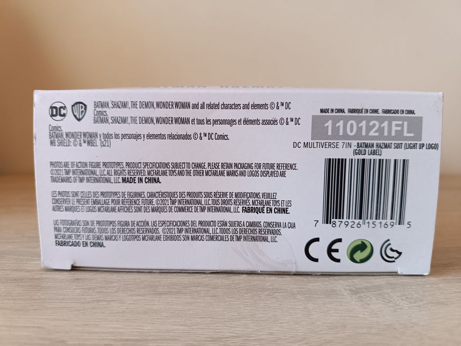 Mcfarlane Gold Label Batman Hazmat Suit Target Exclusive Light Up Symb