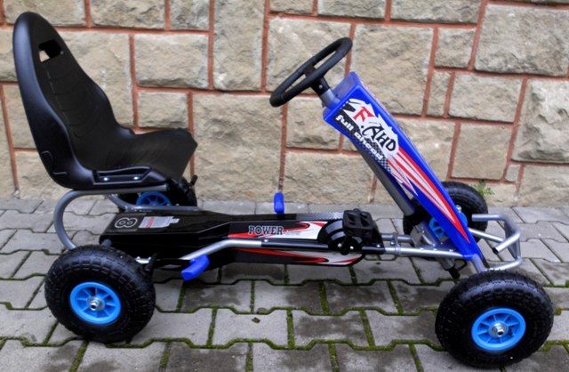 Duży GOKART na pedała niebieski