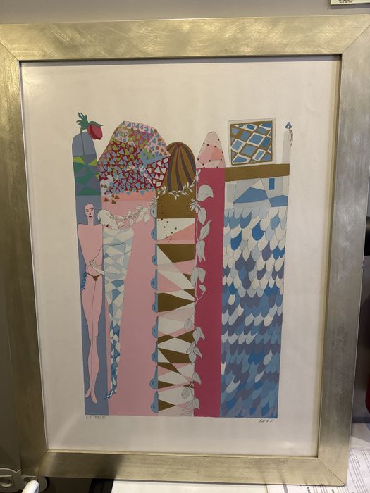 Serigrafia da artista Isabel de Sá