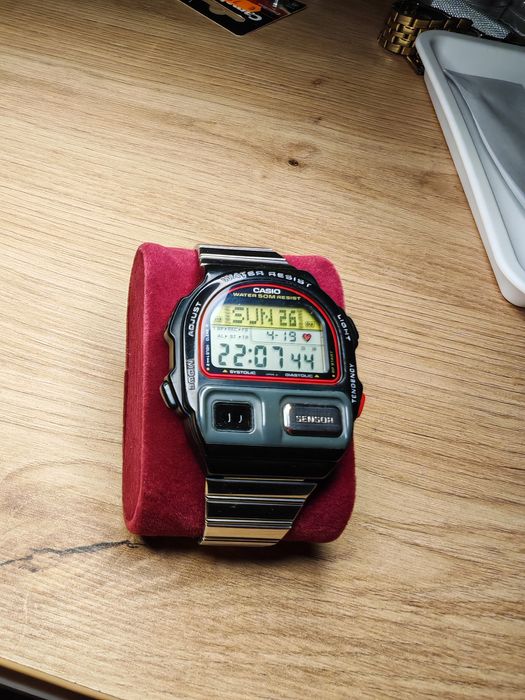 Casio BP 100 Retro ciśnieniomierz, orginalna bransoleta, stan bardzo dobry