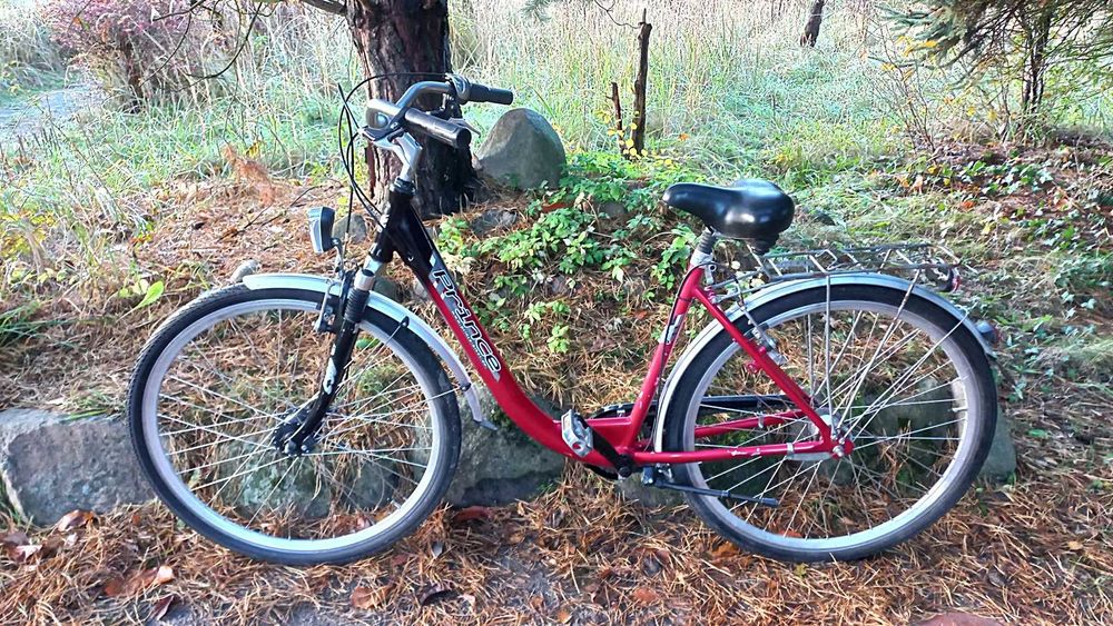 Alu Rower Miejski Damski Prince Damka Łabędź Niska Rama Sram S7 Led 28