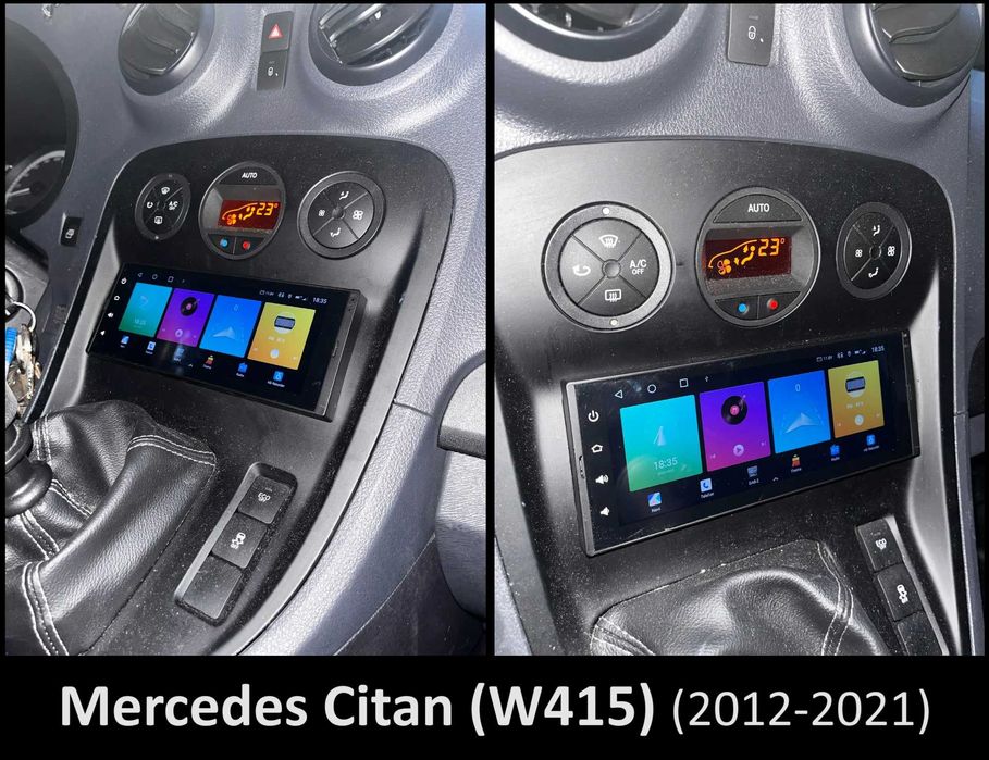Rádio 1DIN 6.7" • MERCEDES • W202 W124 W210 R170 W140 • Android