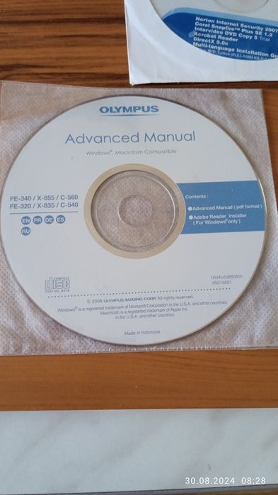 Диски- Asus , OLYMPUS .