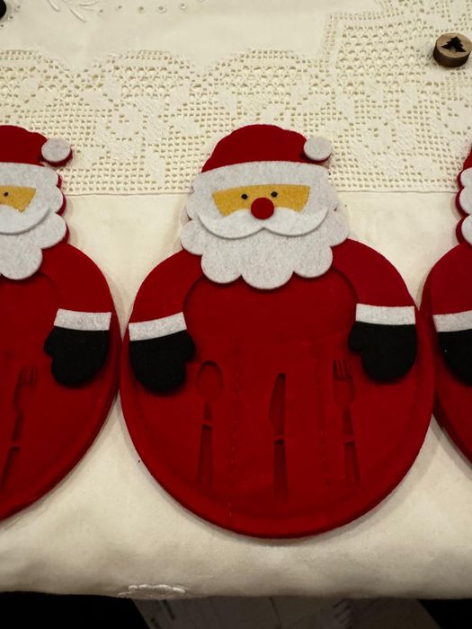 Porta talheres natalício! Novos! Oportunidade!