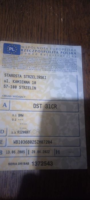 Sprzedam BMW R 1200 RT