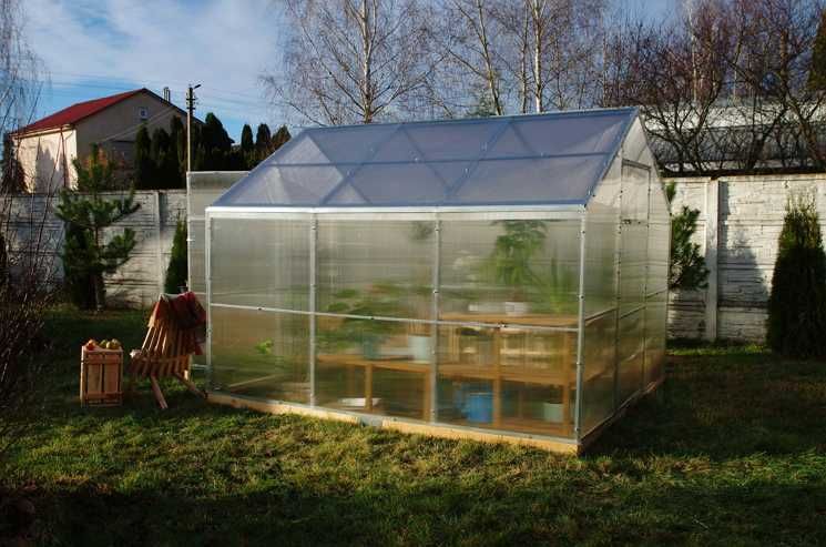 Szklarnia Domek 2.6x2m, 3m, 4m, 5m, 6m.. poliwęglan 4mm profil 40x20mm