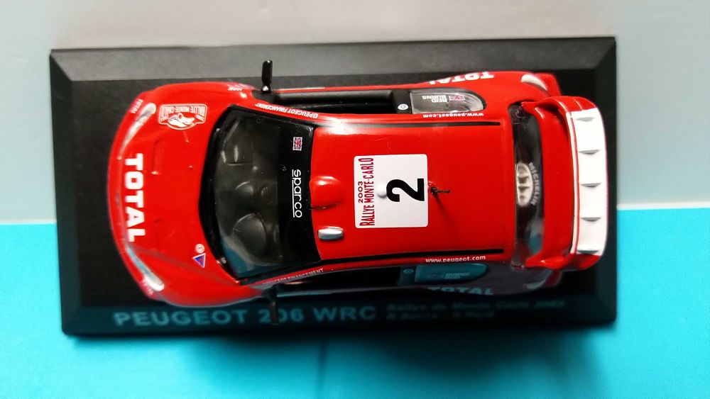 Peugeot 206 WRC #2: Rallye Monte Carlo 2003 - Miniatura escala 1/43
