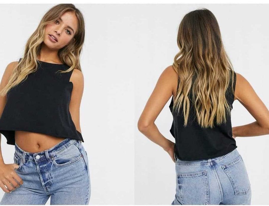 Top czarny loozny ASOS rozmiar uniwersalny