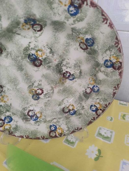 tigela cerâmica centenária pintada á mão ideal para colecionadores