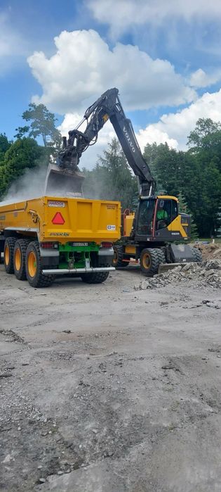 Usługi koparką ładowarką obrotową gosienicą