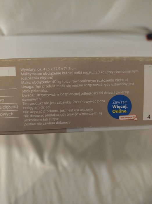 Regał do kominka LivarnoHome