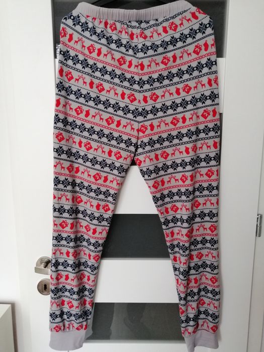 Vero moda spodnie świąteczne piżamowe M