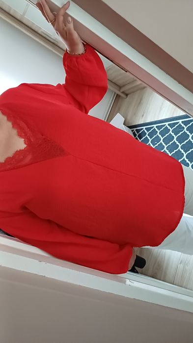 Bluzka czerwona 4XL