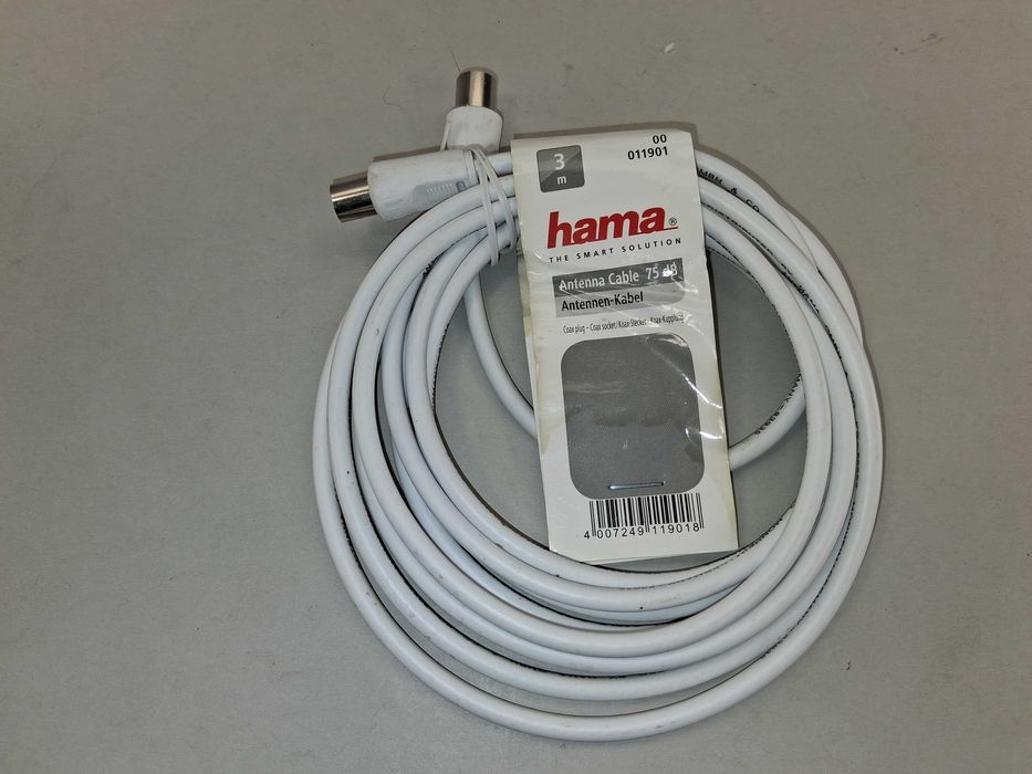 N149 Kabel Antenowy Hama 3M Do Telewizji Tv Fm Sat Antena