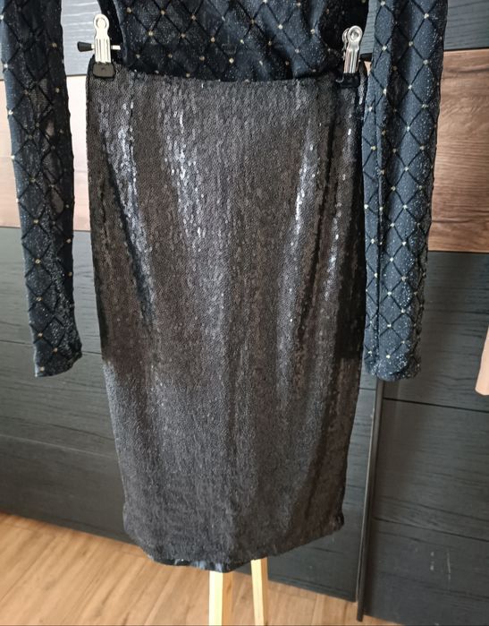 Spódnica cekinowa 36 S S/M cekiny midi