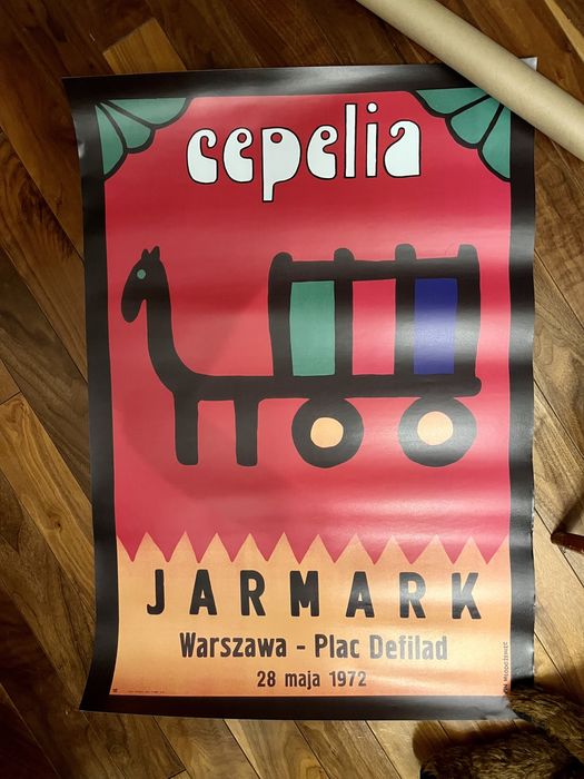 Plakat Lata 70 Cepelia proj, Jan Mlodożeniec