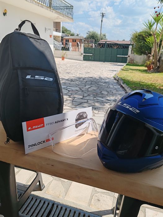 Capacete LS2 azul