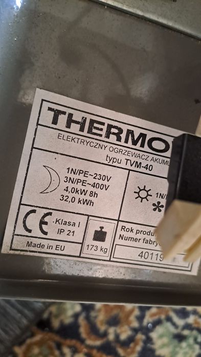 Piec akumulacyjny dynamiczny THERMOVAL TVM 40