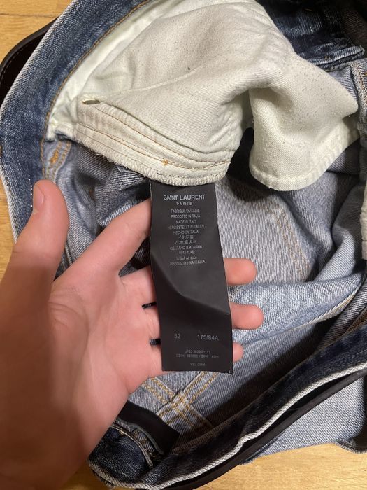 Джинси saint laurent slim fit