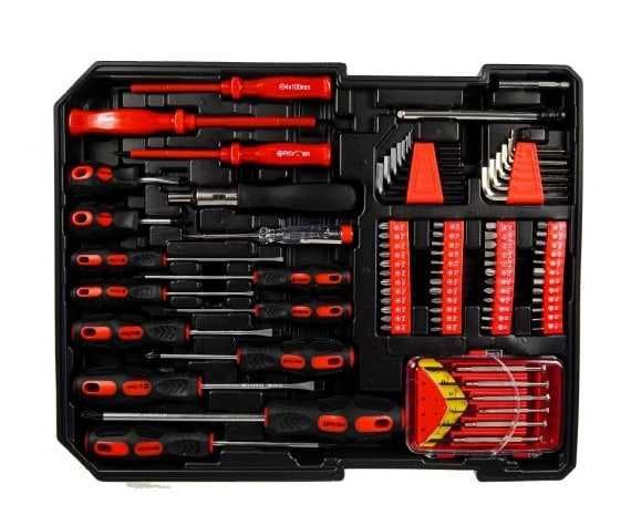 Набор инструментов бит головок ключей BLACK 186 елементов