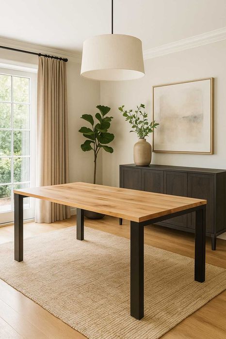 Stół Dębowy LOFT, 100% Lite Drewno, Różne Wymiary, Rozkładany.