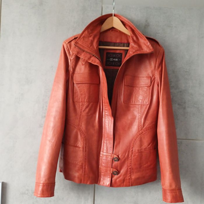 Sprzedam ocieplaną kurtkę ze skóry naturalnej firmy Ochnik rozmiar XL