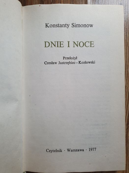 Dnie i noce - Simonov