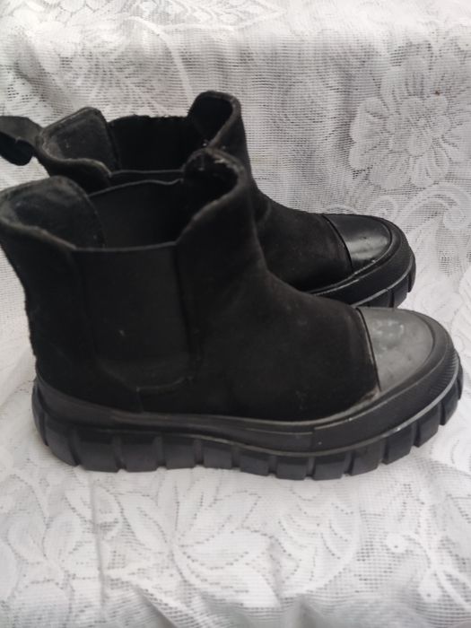 Sztyblety botki trzewiki na szerokiej platformie