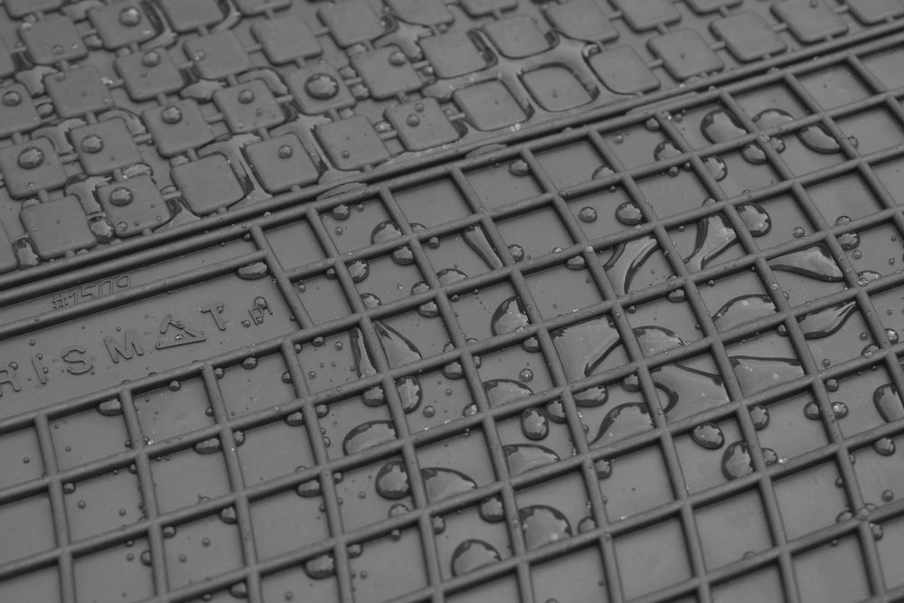 Dywaniki gumowe samochodowe do auta dopasowane czarne Prismat +stopery