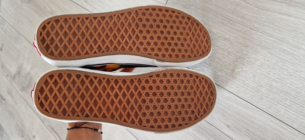 Vans Old skool buty trampki tenisówki płomienie Flames 38,5 z ogniami
