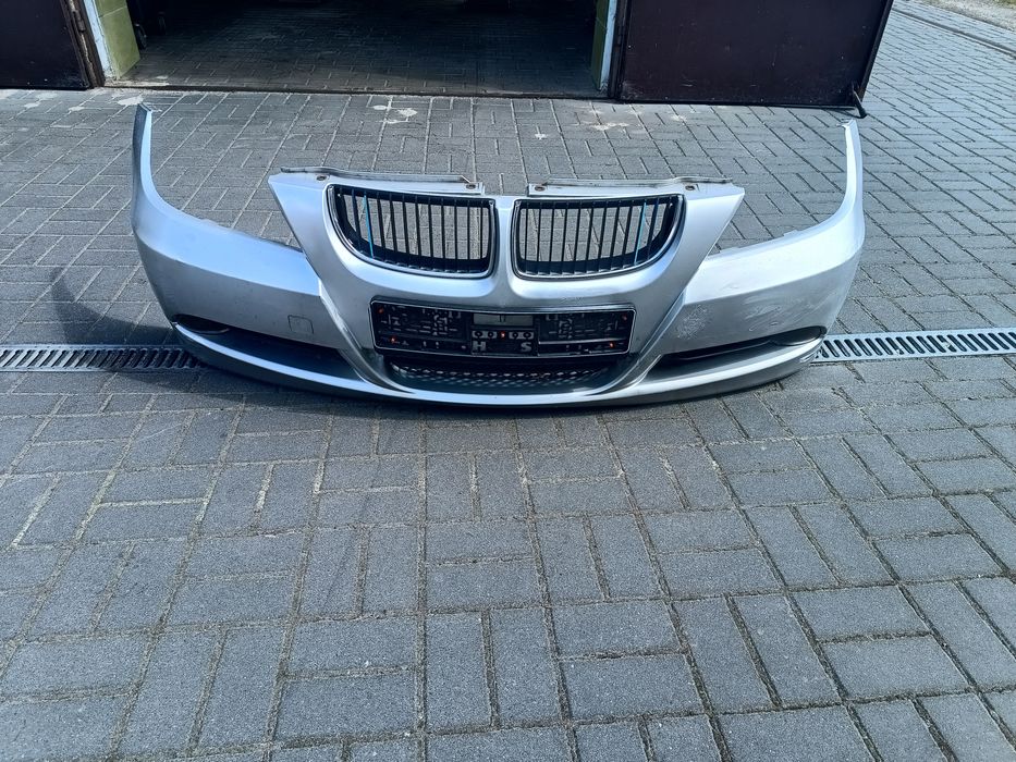 BMW E90 E91 przed lift zderzak przód kompletny grill halogeny
