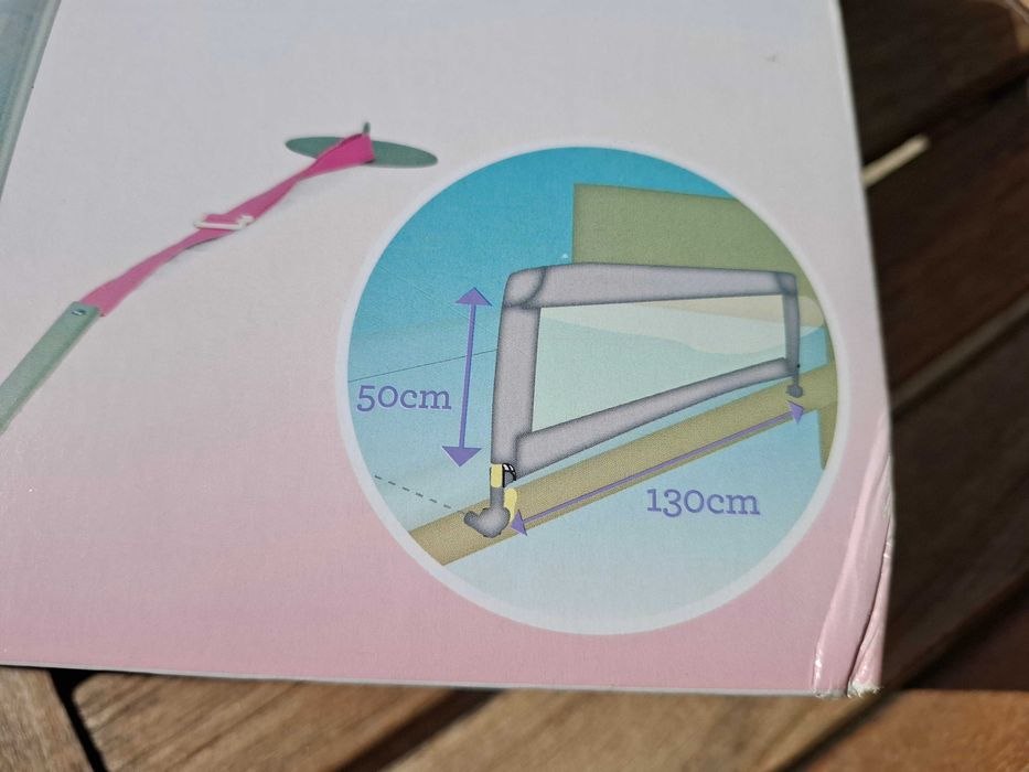 Barreira para cama, dobrável