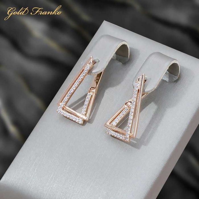 Kolczyki GF76 585RG Gold Franko