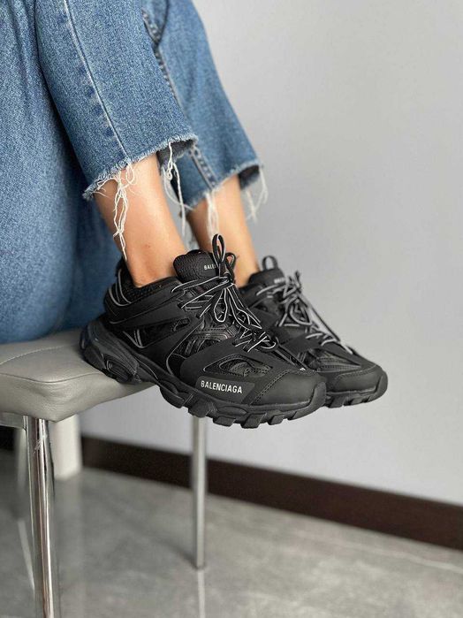 Кросівки Balenciaga Track 3.0 Black | кроси Баленсіага Трек 3.0 чорного кольору текстиль