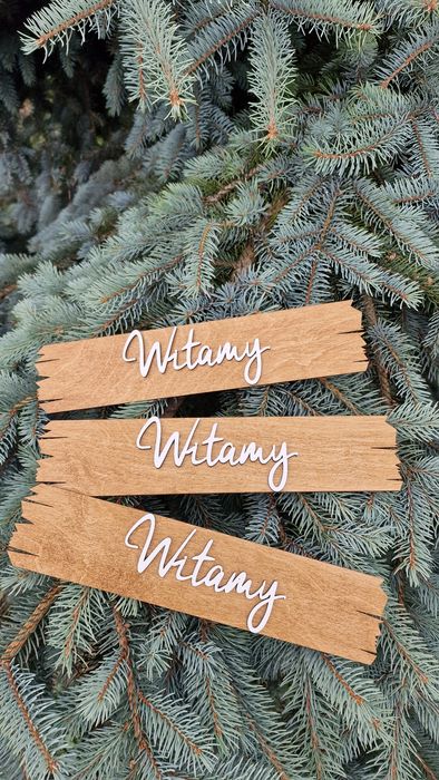 Tabliczki powitalne do wianków