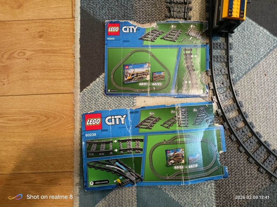Lego City Pociąg 60197 + Zwrotnice 60238 + Tory