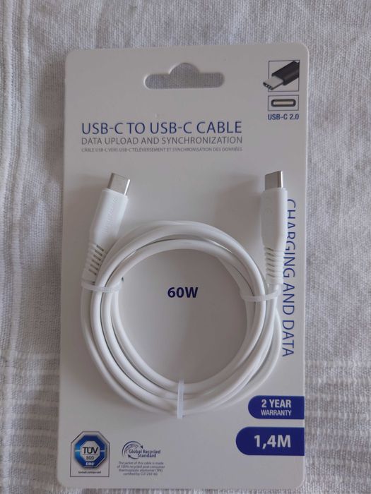 Cabo USB-C (1.4m, novo)
