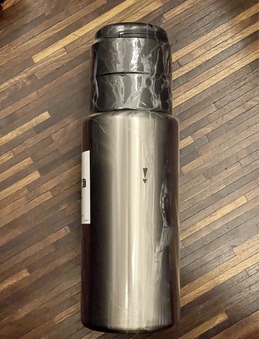 IKEA termos stal nierdzrena duzy 2x kubek 1000ml 1L nowy kawa herbata