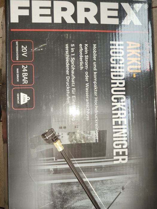 акумуляторна мийка високого тиску Ferrex 20V Akku-Hochdruckreiniger