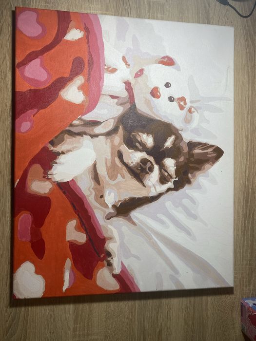 Яскрава картина по номерам.