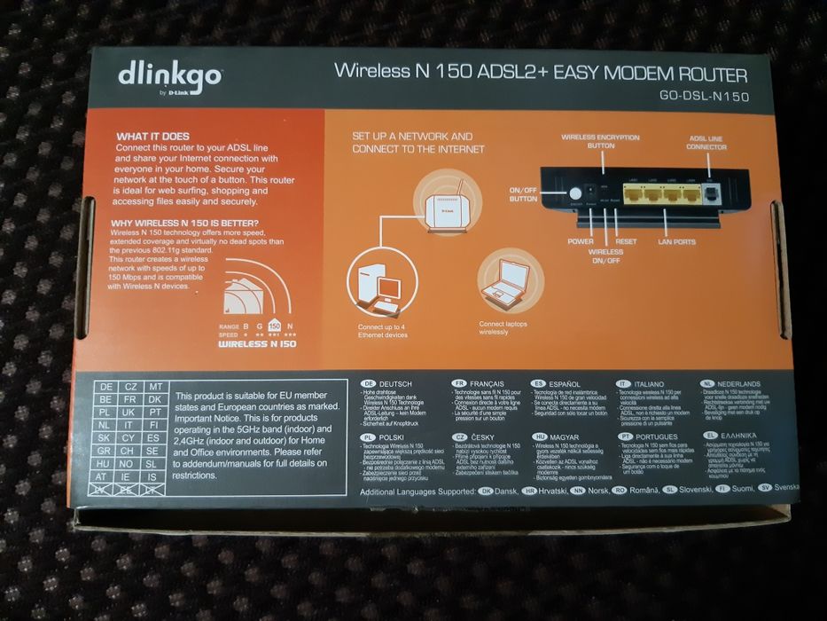 D-Link Wireless N 150 Adsl 2+ Easy Modem Router