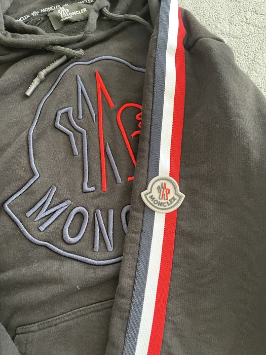 Moncler Grenoble худі з капюшоном, XL, чорне
