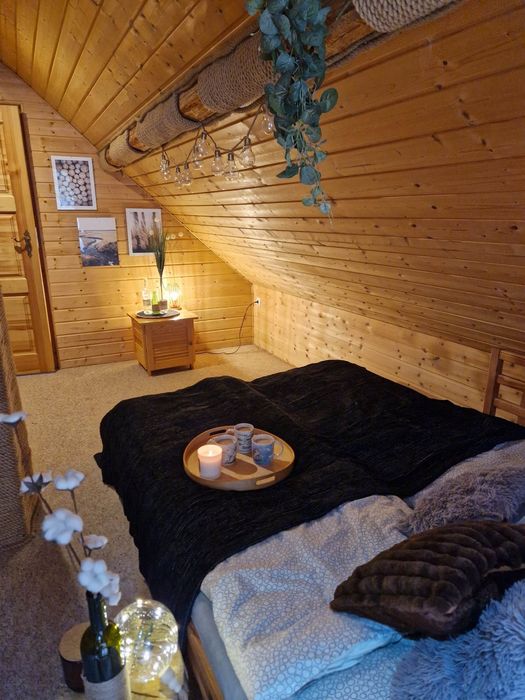 Całoroczny domek na wyłączność. Balia , sauna, beczka do schładzania
