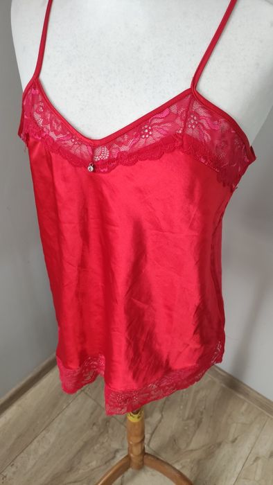 Satynowa koszulka nocna sexi l