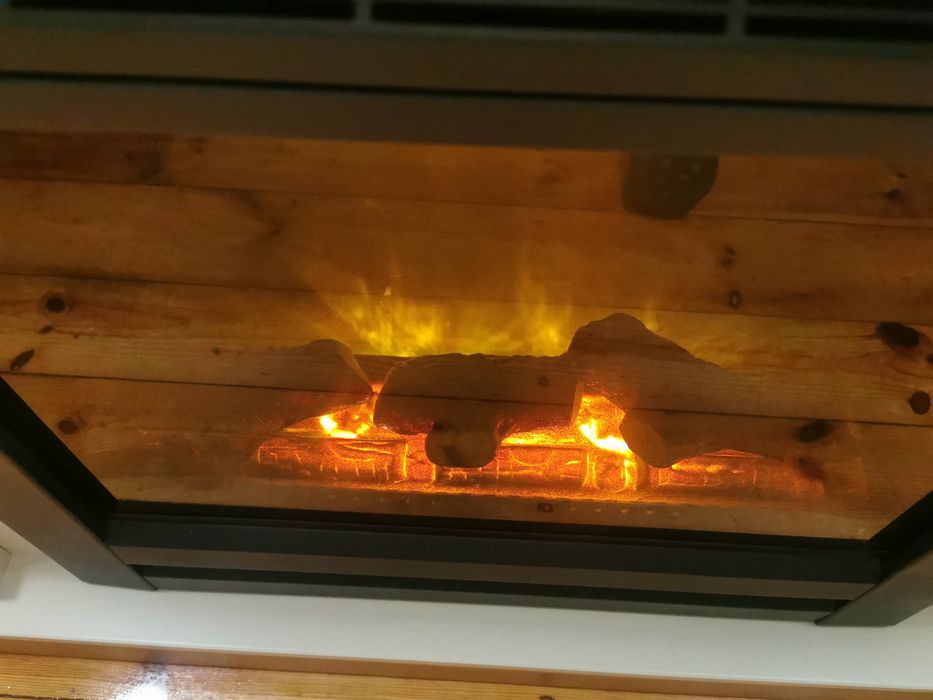 Okazja włoski barokowy kominek elektryczny